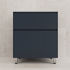 Style Line Тумба под раковину Лима 70 Plus эмаль графит матовая – фотография-4